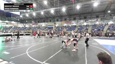 130 lbs Consi Of 8 #2 - Brentley Brooks, Team Grand Valley Elite vs Ethan Thompson, Heath Middle School