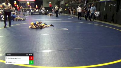 60 lbs Quarterfinal - Seth Hollerman, Franklin vs Griffin Long, Pine-Richland