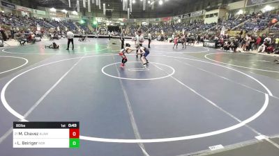 80 lbs Consi Of 8 #1 - Mesias Chavez, Alameda Pirates vs Lakoda Beiriger, Norwood Mavericks