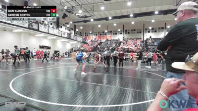 126 lbs Quarterfinal - Liam Slosson, Tahlequah Wrestling Club vs Sawyer Dorton, Grove Takedown Club