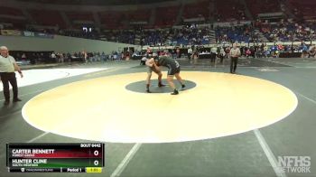 6A-220 lbs Quarterfinal - Hunter Cline, South Medford vs Carter Bennett, Forest Grove