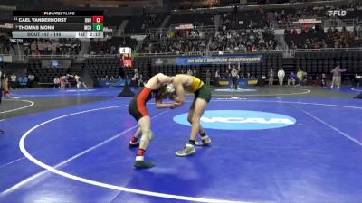 149 lbs Cons. Round 2 - Cael Vanderhorst, Ohio Northern vs Thomas Monn, McDaniel