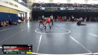 157 lbs Cons. Round 4 - Leo Rubino-Lobue, Skyline College vs Dominic Hinsley, Fresno City College