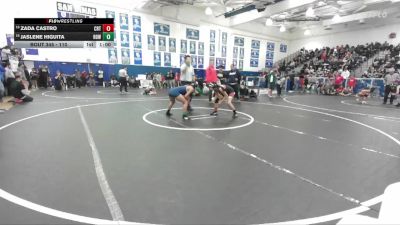 110 lbs Cons. Round 2 - Zada Castro, Mission Viejo vs Jaslene Higuita, Rowland