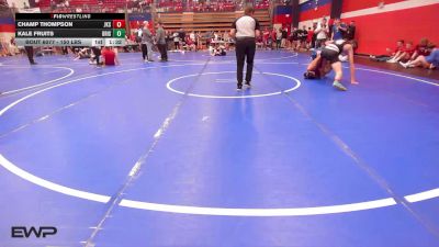 150 lbs Semifinal - Champ Thompson, Jenks vs Kale Fruits, Bristow