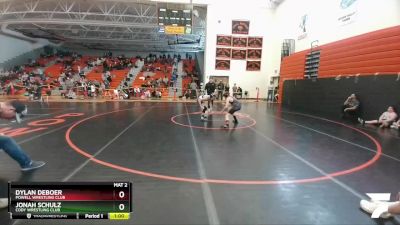 110-114 lbs Round 3 - Jonah Schulz, Cody Wrestling Club vs Dylan DeBoer, Powell Wrestling Club