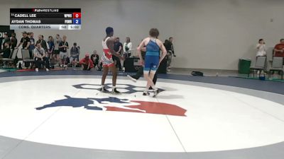 55 kg Cons. Quarters - Cadell Lee, West Point Wrestling Club vs Aydan Thomas, Position Wrestling