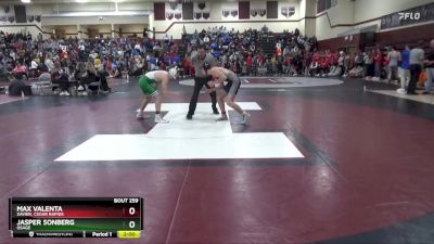 126 lbs Round 2 - Jasper Sonberg, Osage vs Max Valenta, Xavier, Cedar Rapids