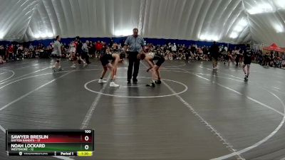 100 lbs Round 2 (8 Team) - Noah Lockard, Westshore vs Sawyer Breslin, Dayton Bandits