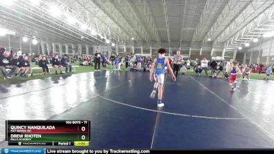 71 lbs Semifinal - Quincy Nanquilada, Mat Demon WC vs Drew Rhoten, Falls Academy