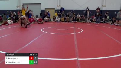 125 lbs Round 2 - Brody Anderson, 84 Athletes (VA) vs Ryan Cieslinski, Superior W.A. (NY)