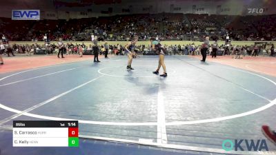 85 lbs Quarterfinal - Savannah Carrasco, Hurricane Wrestling Academy vs Chloe Kelly, Hennessey Takedown Club