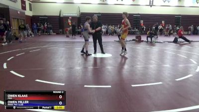 16U-7 lbs Round 2 - Owen Klaas, FWA vs Owen Miller, Indee Mat Club