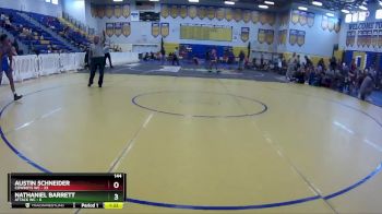 144 lbs Round 2 (8 Team) - Nathaniel Barrett, Attack WC vs Austin Schneider, Cowboys WC