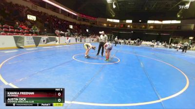 133 lbs Quarterfinal - Austin Dick, Stampede Wrestling Club vs Kawika Freeman, Palominas