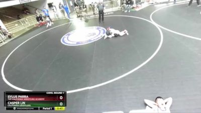 59 lbs Cons. Round 1 - Sylus Parra, TUF California Wrestling Academy vs Casper Lin, California Grapplers