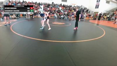 126 lbs Semifinal - Ryder DeBoer, Powell Middle School vs Chauncey Dalton, Cody Middle School