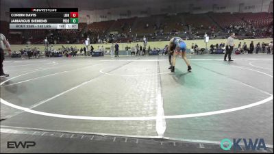 140 lbs 2nd Place - Corbin Davis, Lions Wrestling Academy vs JaMarcus Siemens, Prodigy Elite Wrestling