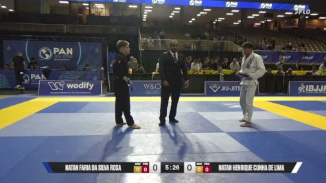 Natan Henrique Cunha De Lima vs Natan Faria Da Silva Rosa 2026 Pan Jiu Jitsu IBJJF Championship