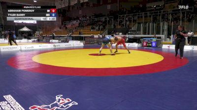 70kg Quarterfinal - Abraham Pomeroy, Brock WC vs Tyler Barry, Guelph Wrestling Club