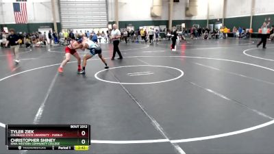 197 lbs Champ. Round 2 - Tyler Ziek, Colorado State University - Pueblo vs Christopher Shiney, Iowa Western Community College