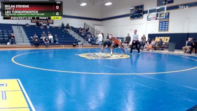 174 lbs Round 4 (6 Team) - Rylan Stevens, Snow vs Leo Tukhlnynovych, Rochester Community & Tech. College