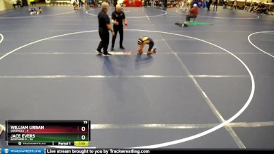 75 lbs Round 5 (6 Team) - Jace Evers, Northfield vs William Urban, Lakeville