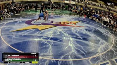 145 lbs Round 1 (4 Team) - Jase Macatangay, Tahoma vs Talan Osborne, Lake Crystal/Welcome/Memorial