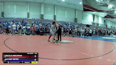 136 lbs Quarterfinal - Lincoln Hinchman, IN vs Antonio Reyes, IL