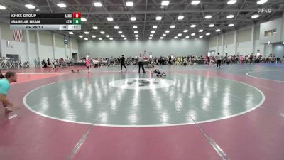 56 lbs Rr Rnd 1 - Knox Group, All American Wrestling Club Red - EL vs Isabelle Beam, CTWHALE Humpback - EL