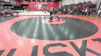 106 lbs Cons. Round 1 - Sam Ejnik, BUFFALO GROVE vs Cael Saldana, HUNTLEY