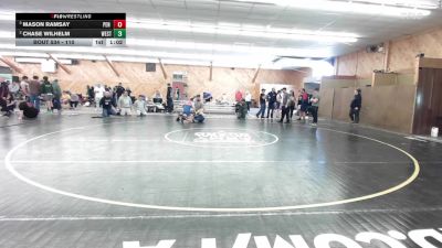 110 lbs 3rd Place - Mason Ramsay, Pen Argyl vs Chase Wilhelm, West Pittston