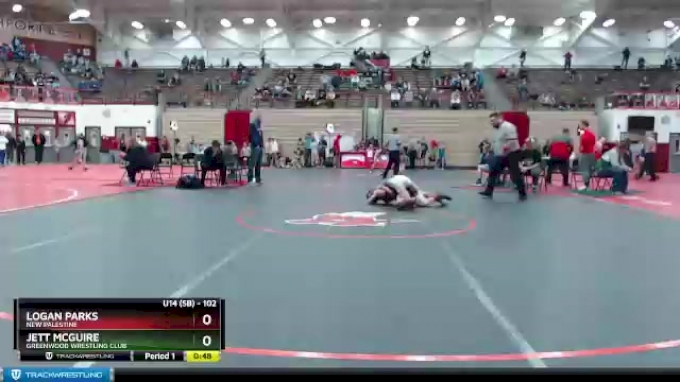 102 lbs Cons. Semi - Logan Parks, New Palestine vs Jett McGuire ...