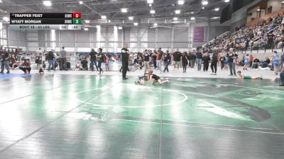 53 lbs Champ. Rd Of 16 - Wyatt Morgan, Silver Valley Wrestling Club vs Trapper Feist, Sandpoint Legacy Wrestling Club