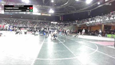 190 lbs Champ. Round 1 - Ashton McCourtney, Churchill County vs Camron Pedigo, Mountain Home