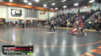 N-11 lbs Cons. Round 1 - Nile Longbine, Unattached vs Elias Halter, West Branch Youth Wrestling Cl