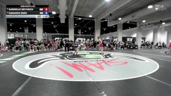 Senior Women Freestyle FS - 57 lbs Cons. Round 3 - Gabrielle Weyhrich, MWC Wrestling Academy vs Kaidance Gerg, Idaho