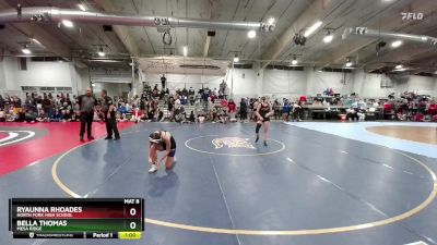 120 lbs Cons. Round 2 - Bella Thomas, Mesa Ridge vs Ryaunna Rhoades, North Fork High School