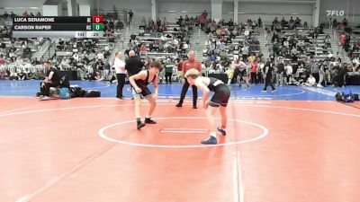 106 lbs Consi Of 8 #2 - Luca Seramone, DE vs Carson Raper, NC