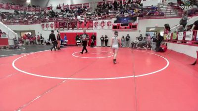 JH 126 lbs Champ. Round 3 - Tess Wright, WEATHERFORD vs Lucy McLemore, ELK CITY