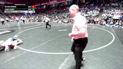 120 lbs D1/d2/d3 Finals (sat 3:00 P.m.) - Rylan Konen, Weyauwega-Fremont vs Liam Carey, Mineral Point