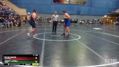 2 - 285 lbs Quarterfinal - Brent Lovell, Union vs Kylin White, Dan River