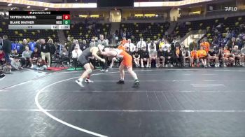 175 lbs Finals (1st & 3rd) - Tayten Rummel, Algona vs Blake Mather, West Delaware, Manchester