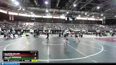 120 lbs Cons. Round 5 - Pallas Anderson, Wasatch vs Allister Dillow, American Falls