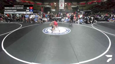 120 lbs Isabella Garcia Sanchez, IEWA - Inland Empire Wrestling Association vs Allisson Cano, OCWA - Orange County Wrestling Association