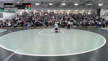157 lbs Cons. Round 2 - Brennen Bowers, Jr Viking Wrestling Club vs Gunner Rakes, Oak Park
