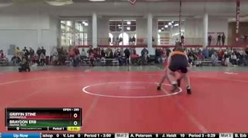 285 lbs Champ. Round 2 - Braydon Erb, Indiana Tech vs Griffin Stine, Indianapolis