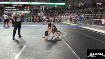 90 lbs Cons. Semi - Addilyn Greenlee, Garden City Wrestling Club vs Hadlee Riley, ElDorado