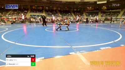 43 lbs Final - Dikota Lacy, Proviso Township Gladiators vs Jacob Sawyer, Mat Demon Wrestling Club