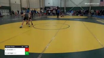 119 lbs Quarterfinal - Gage Grandel, Ironman vs Dominick Larraga, Nebraska Wrestling Academy